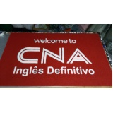 Capacho customizado para consultório preço em Pirituba Capacho customizado para consultório preço em Pirituba