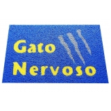 fornecedor de capacho personalizado para loja local Cidade Dutra