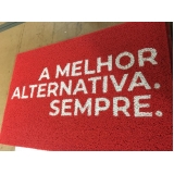 fornecedor de capachos personalizados de porta Santana de Parnaíba
